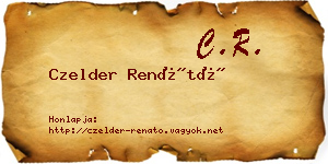 Czelder Renátó névjegykártya